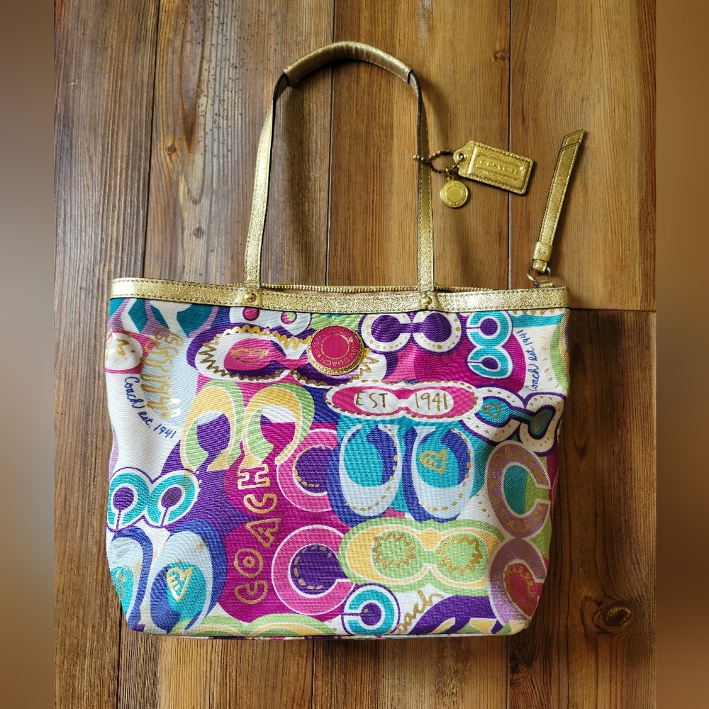 Coach Multi-Colored Purse